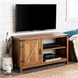 44 inch Rustic Farmhouse Barn Door TV Stand - Reclaimed Barnwood