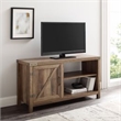 44 inch Rustic Farmhouse Barn Door TV Stand - Reclaimed Barnwood