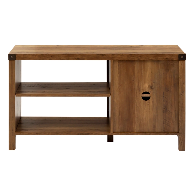 44 Inch Rustic Farmhouse Barn Door Tv Stand Reclaimed Barnwood