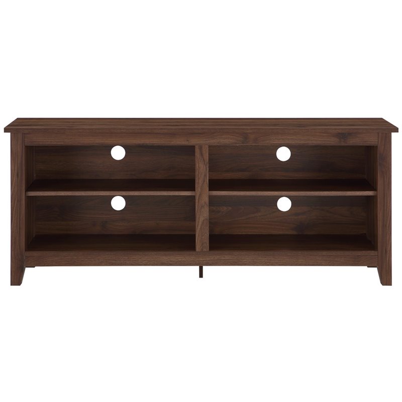 Walker Edison Essential Wood TV Media Stand for TVs up to 60