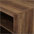 70 inch Wood Media TV Stand Storage Console in Rustic Oak
