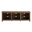 70 inch Wood Media TV Stand Storage Console in Rustic Oak