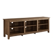 70 inch Wood Media TV Stand Storage Console in Rustic Oak