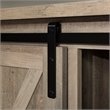 58 inch Sliding Barn Door TV Stand in Gray Wash