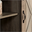 58 inch Sliding Barn Door TV Stand in Gray Wash