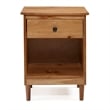 1 Drawer Solid Wood Nightstand in Caramel