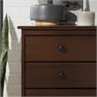 3 Drawer Solid Wood Nightstand in Walnut