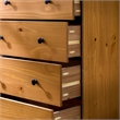 4 Drawer Solid Wood Dresser in Caramel
