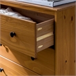 4 Drawer Solid Wood Dresser in Caramel