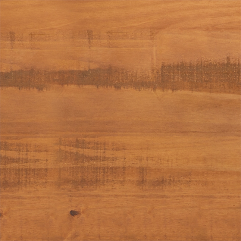 Walker Edison Mid Century Modern Wood 2 Drawer Nightstand in Caramel