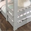 Low Wood Twin Over Twin Bunk Bed - Gray