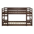 Low Wood Twin Over Twin Bunk Bed - Walnut
