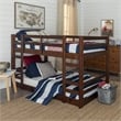 Low Wood Twin Over Twin Bunk Bed - Walnut