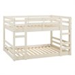 Low Wood Twin Over Twin Bunk Bed - White