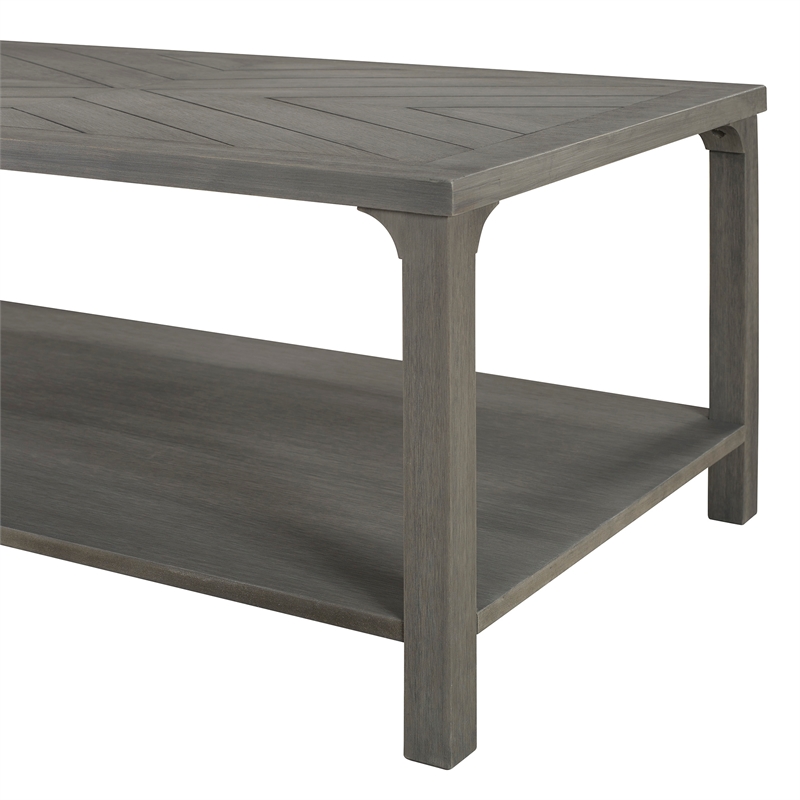Modern Farmhouse Coffee Table Gray AF42CHVCTGY