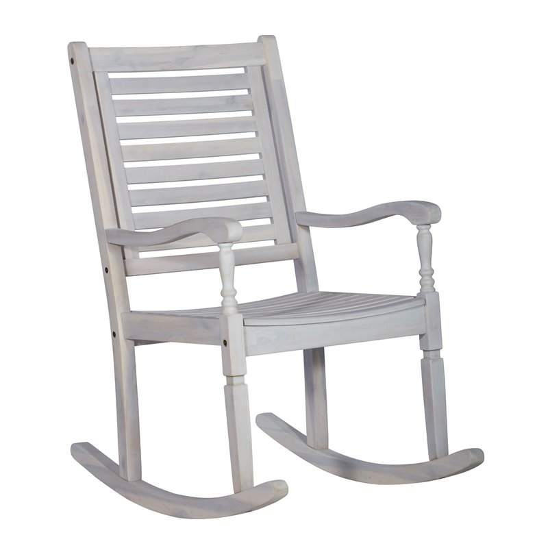 Outdoor Wood Patio Rocking Chair, How To Clean White Outdoor Rocking Chairs