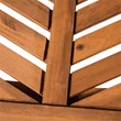 Outdoor Wood Patio Chairs - Set of 2 - Brown