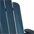 Walker Edison Outdoor Wood Patio Adirondack Chair & Wine Glass Holder-Navy Blue