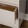 6-Drawer Groove Handle Wood Dresser - White