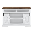 Walker Edison Sliding Barn Door Wood TV Stand for TVs up to 65