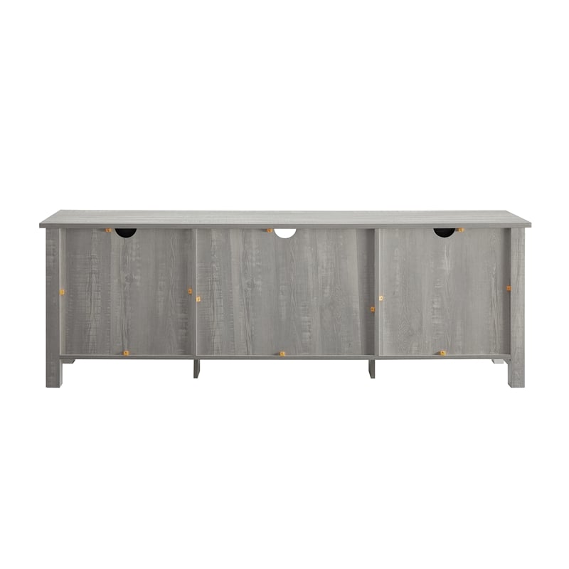 Walker Edison Simple Modern Wood TV Stand for TVs up to 78