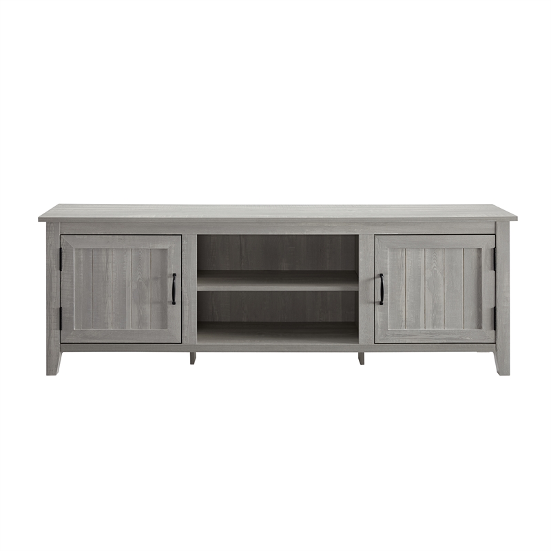 Walker Edison Simple Modern Wood TV Stand for TVs up to 78