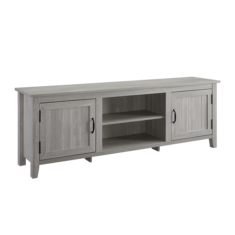Walker Edison Simple Modern Wood TV Stand for TVs up to 78