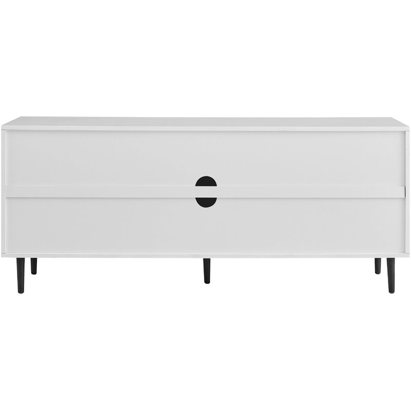 Faux-Bookmatch 2-Door TV Stand for TVs up to 65