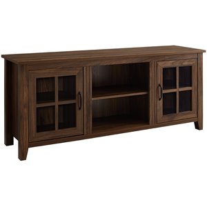 classic glass door tv console for tvs up to 65