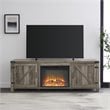 Farmhouse Barn Door Fireplace TV Stand for TVs up to 80