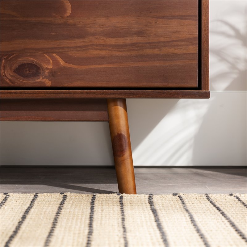 Walker Edison Adair Modern Solid Pine Wood TV Stand for TVs up to 70