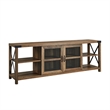 Walker Edison Metal X Farmhouse Wood TV Stand for TVs up to 85