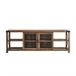 Walker Edison Metal X Farmhouse Wood TV Stand for TVs up to 85