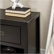 Lydia 1-Drawer Classic Solid Wood Bedroom Nightstand in Black