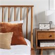 Walker Edison Spindle Mid-Century Solid Pine Wood Twin-Sized Bed Frame - Caramel