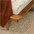 Walker Edison Spindle Modern Solid Pine Wood Platform Bed Frame in Caramel