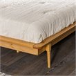 Walker Edison Spindle Modern Solid Pine Wood Platform Bed Frame in Caramel