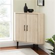 Contemporary Double Door Corner Accent Cabinet in Birch