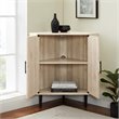 Contemporary Double Door Corner Accent Cabinet in Birch