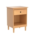 Walker Edison Mid-Century Solid Wood 1-Drawer Nightstand in Caramel (Set of 2)