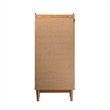 5-Drawer Solid Wood Tall Bedroom Chest Dresser - Caramel