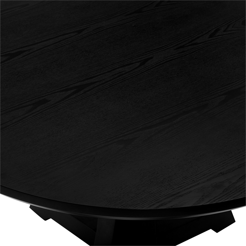 48" Solid Wood Round Dining Table with Pedestal Base - Thumbnail 5