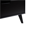 Walker Edison Simple Wood 6 Drawer Dresser with Cut Out Handles - Black