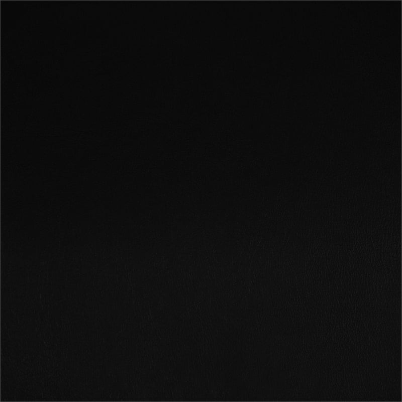 Walker Edison Upholstered Metal Counter Stools with X Base in Black