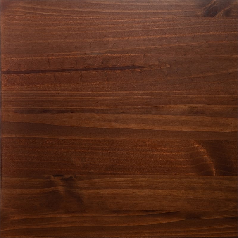 Walker Edison Oval Solid Wood Dining Table with Removable Leaf in Walnut