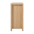 Walker Edison 2-Door Modern Rattan & Wood Sideboard in Coastal Oak