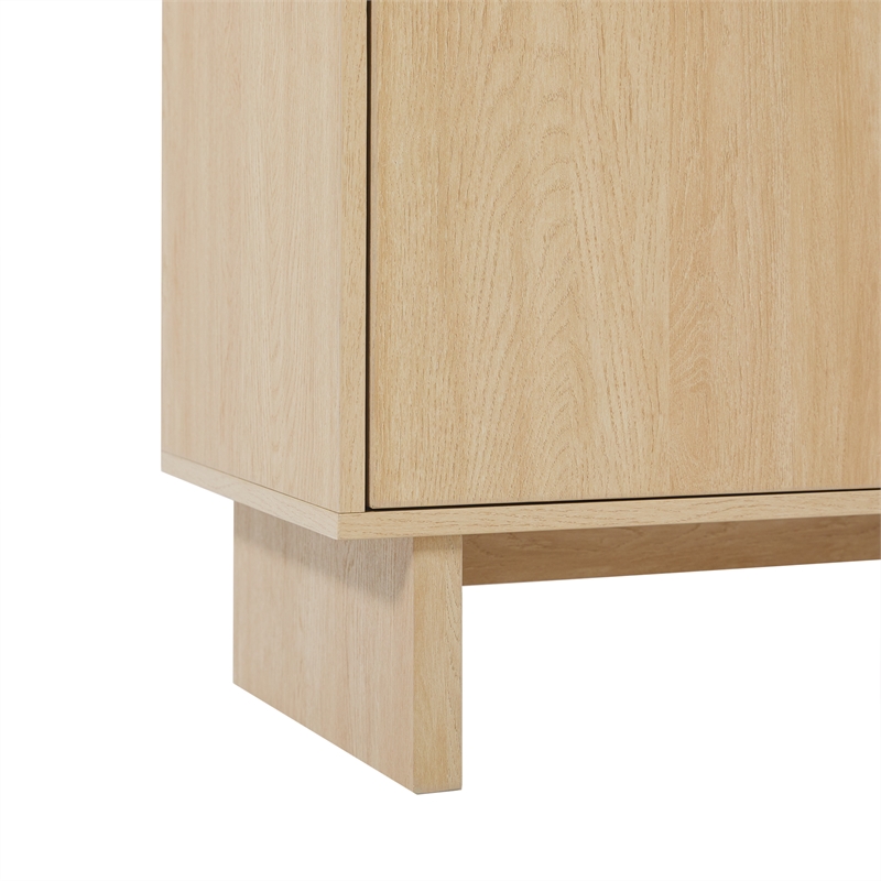 Walker Edison 2-Door Modern Wood Sideboard with 2 Drawers in Coastal Oak