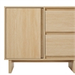 Walker Edison 2-Door Modern Wood Sideboard with 2 Drawers in Coastal Oak