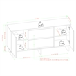 Walker Edison 2-Door Modern Wood Sideboard with 2 Drawers in Coastal Oak