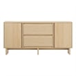 Walker Edison 2-Door Modern Wood Sideboard with 2 Drawers in Coastal Oak